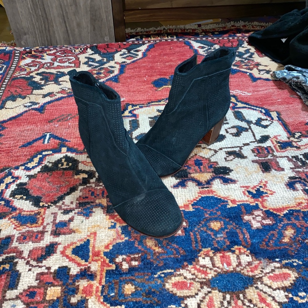 TOMS black booties